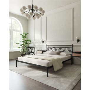 Кровать "Монблан" (120х200/ноги металл/цвет Черный)