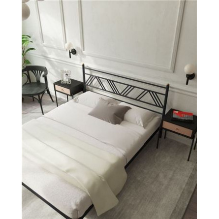 Кровать "Монблан" (120х200/ноги металл/цвет Черный)