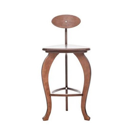 Стул барный 3 ноги гнутые (Орех)