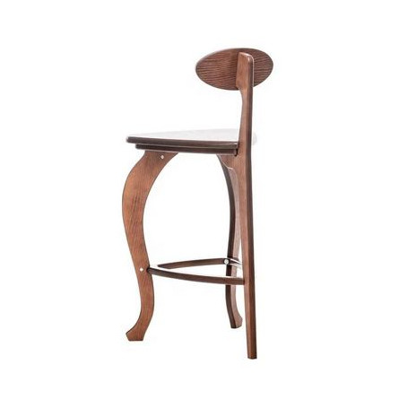 Стул барный 3 ноги гнутые (Орех)