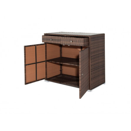 "Мальта" тумба плетеная из искусственного ротанга, цвет коричневый