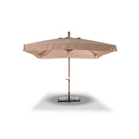 "Корсика" зонт уличный 3х3м на алюминиевой опоре, цвет под дерево