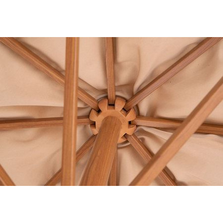 "Корсика" зонт уличный 3х3м на алюминиевой опоре, цвет под дерево