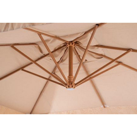 "Корсика" зонт уличный 3х3м на алюминиевой опоре, цвет под дерево