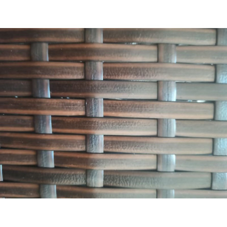 Стол из искусственного ротанга на металлическом каркасе СЕУЛ “SEOUL” 151х81 Dark brown арт.75745