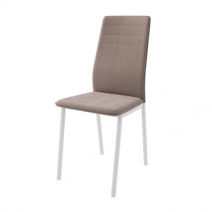 Стул Квирк белый/браун LUX b29