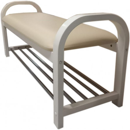 Скамья Сириус Белый/Бежевый