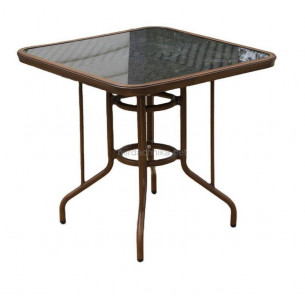 Стол квадратный из искусственного ротанга 80х80 БАМБУК "BAMBOO" арт.2011