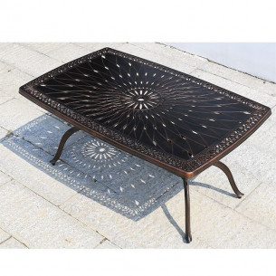 Стол овальный из литого алюминия АДОНИС "ADONIS" 162х102 арт.6121