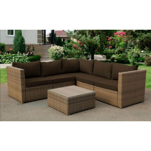 Лаунж зона из искусственного ротанга на металлическом каркасе АБИОН "ABION"