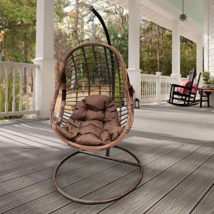 Подвесное кресло из искусственного ротанга МД-997