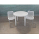 Комплект пластиковой мебели (стол круглый D900 “Ривьера” + 2 стула “Аир”)