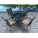 Обеденная группа из искусственного ротанга стол Греция “GREECE” + 4 кресла Сантос “SANTOS”
