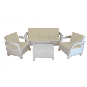 Комплект уличной мебели под искусственный ротанг Yalta Terrace Triple Set