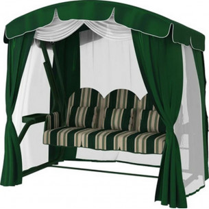 Садовые качели "Галеон Грин" с москитной сеткой арт. 504 З