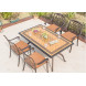 Обеденный комплект из литого алюминия стол Барбекю-1 (151