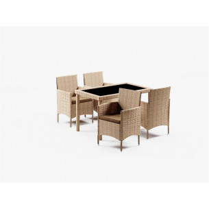Обеденный комплект из искусственного ротанга Анкор+Вирджиния