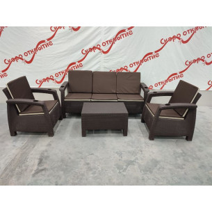 Комплект уличной мебели под искусственный ротанг Yalta Terrace Triple Set