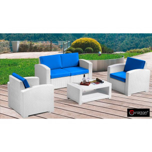 Комплект мебели Rattan Premium 4, СЕРЫЙ (диван, 2 кресла, стол)