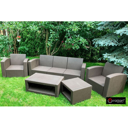 Комплект мебели Rattan Premium 5, СЕРЫЙ