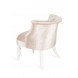 Кресло Бархат (эмаль белая / 30 - бежевый) Кресло Бархат (эмаль белая / 30 - бежевый)