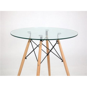 Стол 108-1-TD d-80G /Луи (СТЕКЛО)