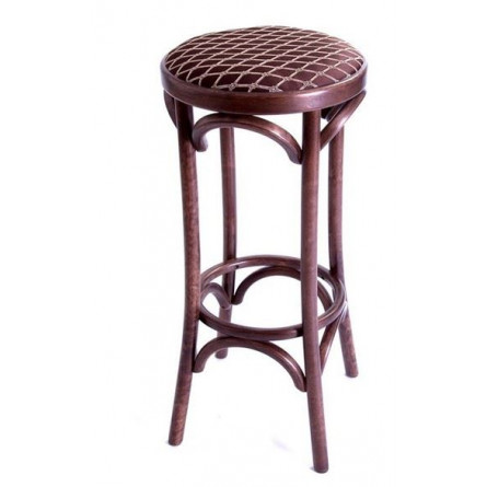 Табурет барный 750 Венский мягкий (темный тон, ткань 3 brown)