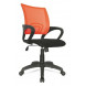 Офисное кресло Формула с оранжевой спинкой из сетки
