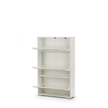 Обувница ВИВА-3 (Белый/Белое стекло)