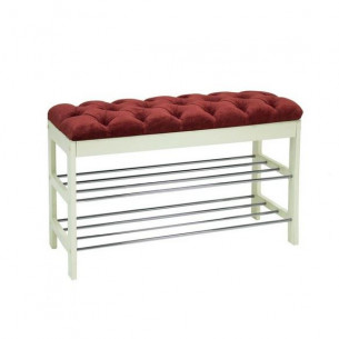 Банкетка "Грейс" (дуб шампань/ткань Бордо