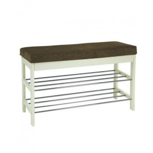 Банкетка "Грейс" (дуб шампань/ткань Бурая) Ls