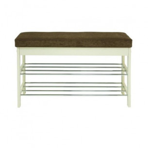 Банкетка "Грейс"  (дуб шампань/ткань Бурая) Ls