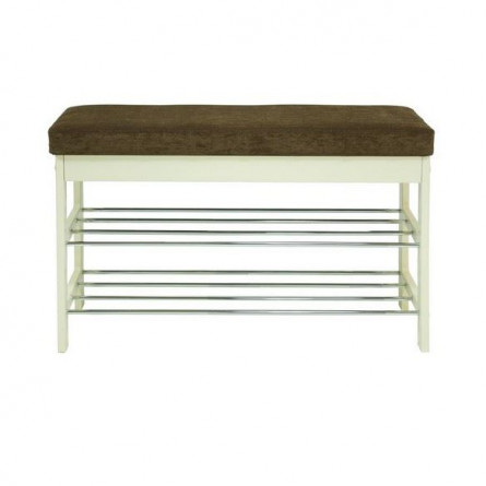 Банкетка "Грейс" (дуб шампань/ткань Бурая) Ls