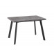 БОРГ-120(160)х80стол раздвижной ЛДСП 38 мм. Дымчатая керамика/Черный