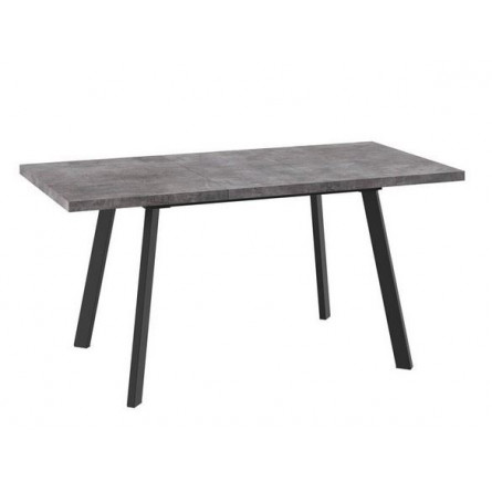 БОРГ-120(160)х80стол раздвижной ЛДСП 38 мм. Дымчатая керамика/Черный