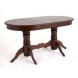Стол овальный "Милорд-150" (90х150х200 / темный орех/патина темная)