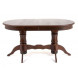 Стол овальный "Милорд-150" (90х150х200 / темный орех/патина темная) Стол овальный "Милорд-150" (90х150х200 / темный орех/патина темная)