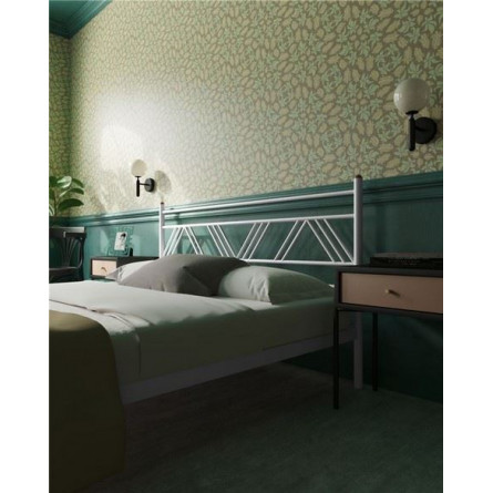 Кровать "Монблан" (160х200/ноги металл/цвет Белый)