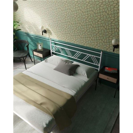 Кровать "Монблан" (160х200/ноги металл/цвет Белый)