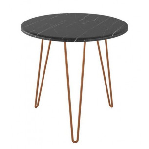 Стол журнальный "Рид Купер 530" (Черный мрамор)