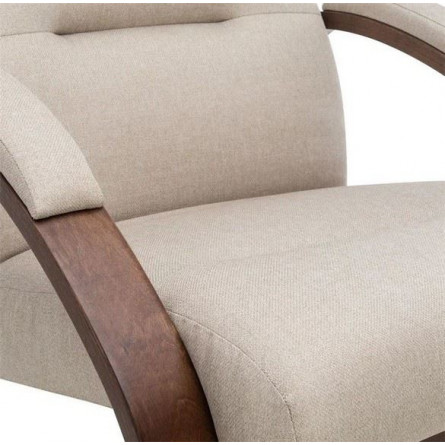 Кресло-качалка Милано (Орех текстура/ткань Малмо 05)