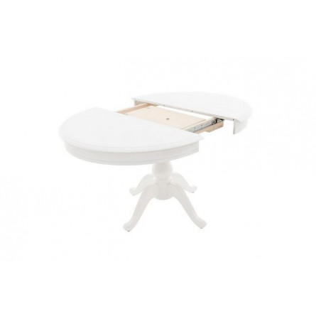 Стол "Фабрицио-1" раздвижной (D 1000 / Цвет дерева:Тон 9 Эмаль белая)