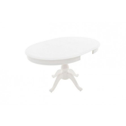 Стол "Фабрицио-1" раздвижной (D 1000 / Цвет дерева:Тон 9 Эмаль белая)