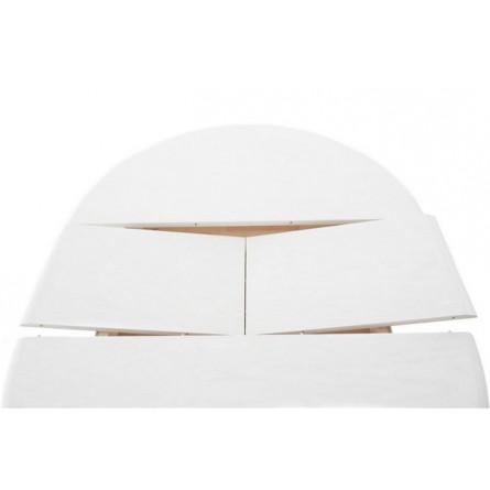 Стол "Фабрицио-1" раздвижной (D 1000 / Цвет дерева:Тон 9 Эмаль белая)