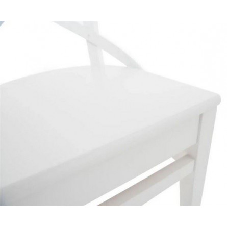 Стул жесткий "Соло" венский (Тон 9 Эмаль белая)