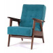 Кресло РЕТРО (темный тон / RS29 - бирюзовый)