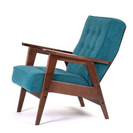 Кресло РЕТРО (темный тон / RS29 - бирюзовый)