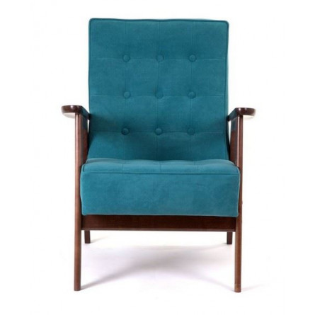 Кресло РЕТРО (темный тон / RS29 - бирюзовый)