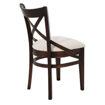 Стул полумягкий "Соло" венский (Тон 7 Орех темный / ткань:Вивальди 02)