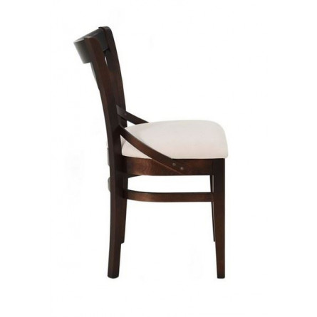 Стул полумягкий "Соло" венский (Тон 7 Орех темный / ткань:Вивальди 02)